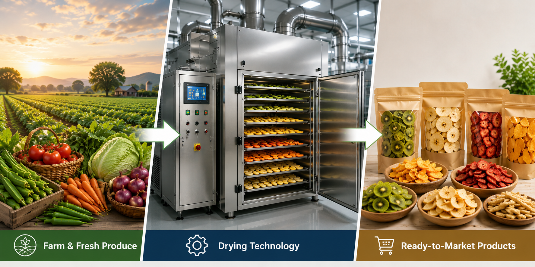 Dehydration farm industry